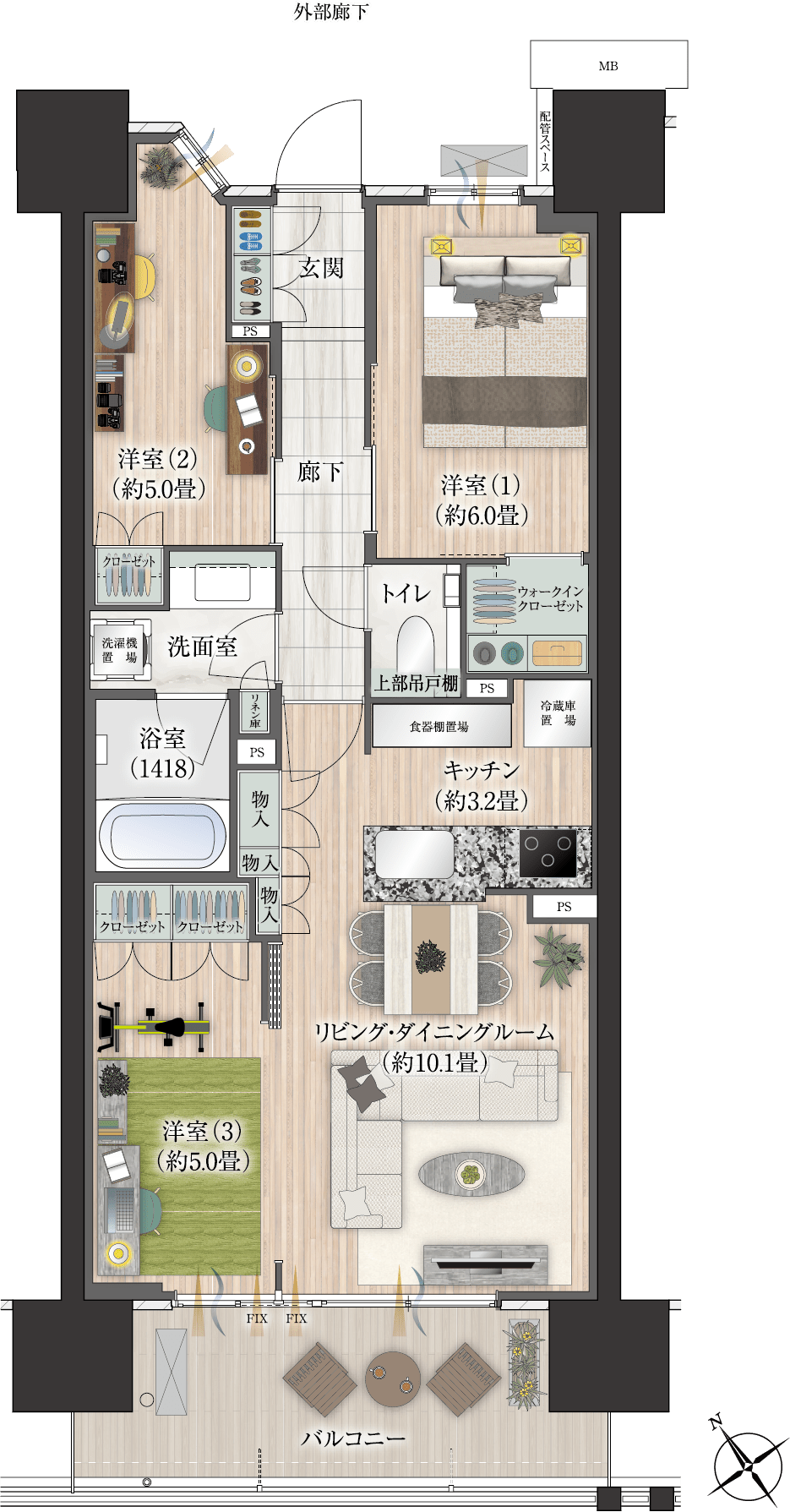 家具レイアウト図