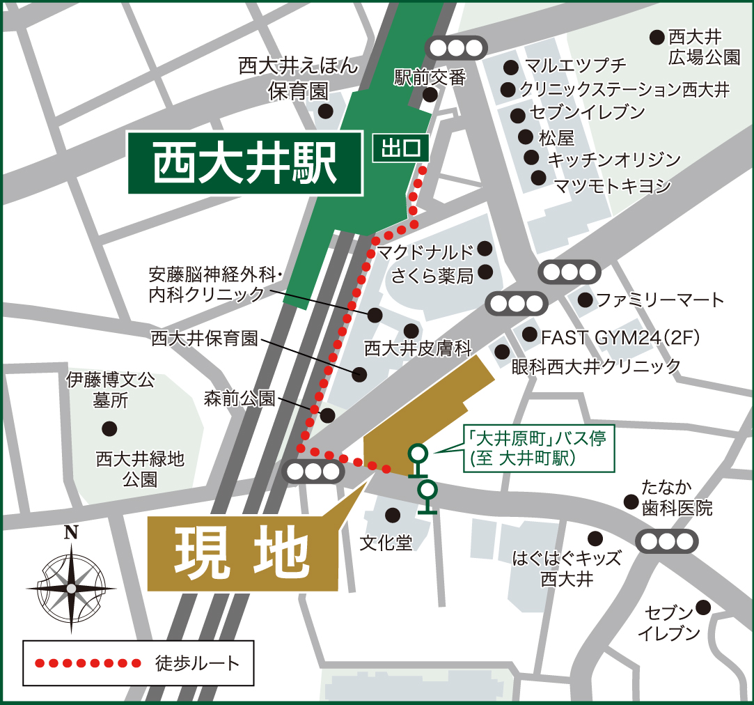 西大井狭域MAP
